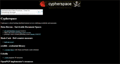 Desktop Screenshot of cypherspace.org