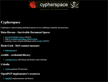 Tablet Screenshot of cypherspace.org